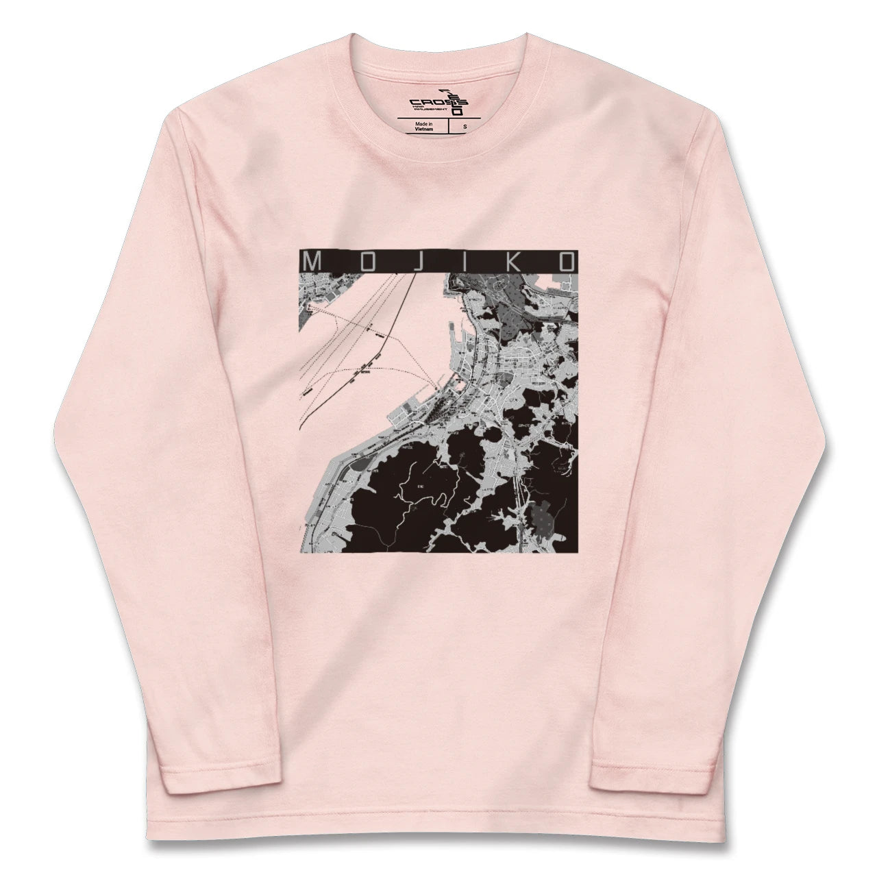 【門司港(福岡県)】地図柄ロングスリーブTシャツ