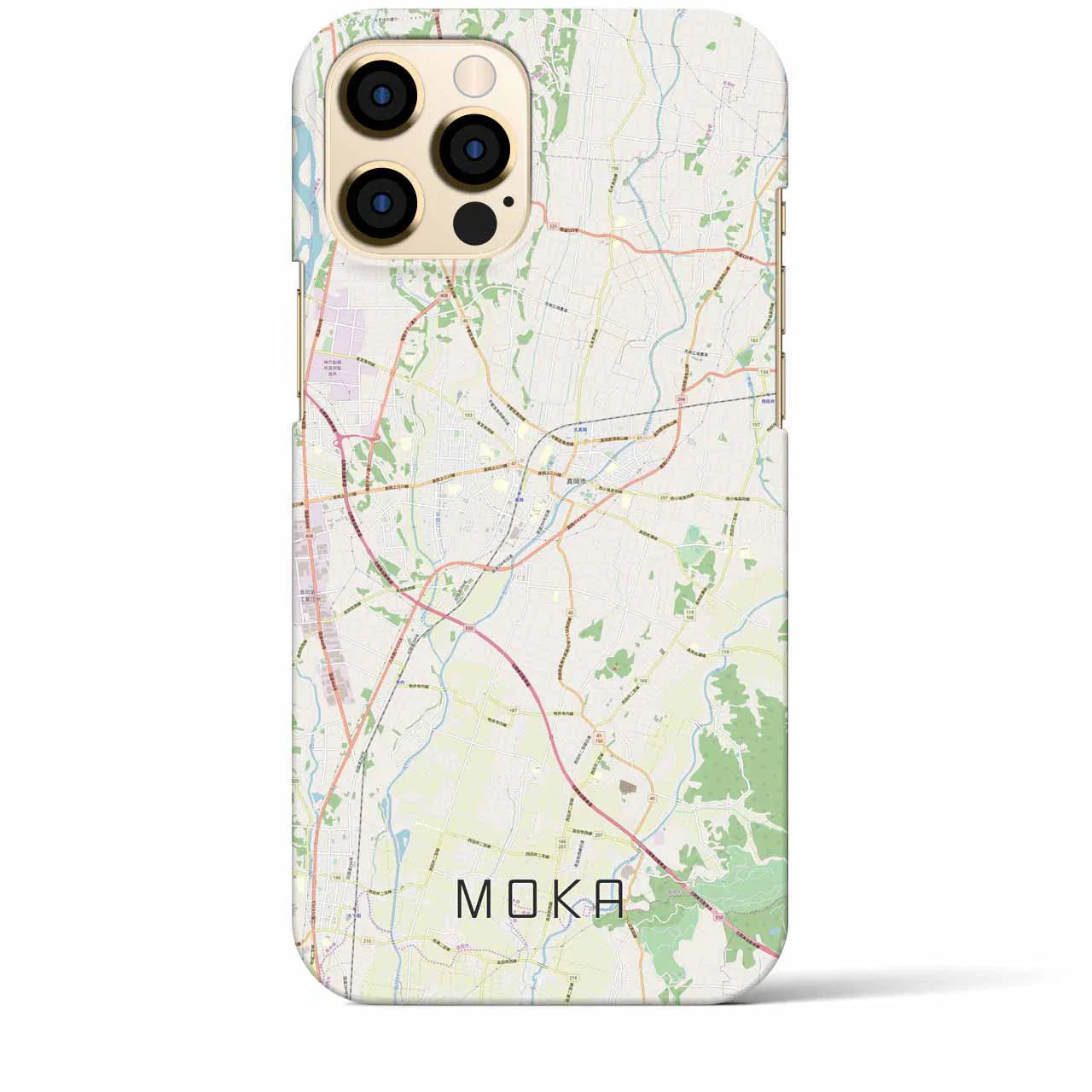 【真岡(栃木県)】地図柄iPhoneケース(バックカバータイプ)