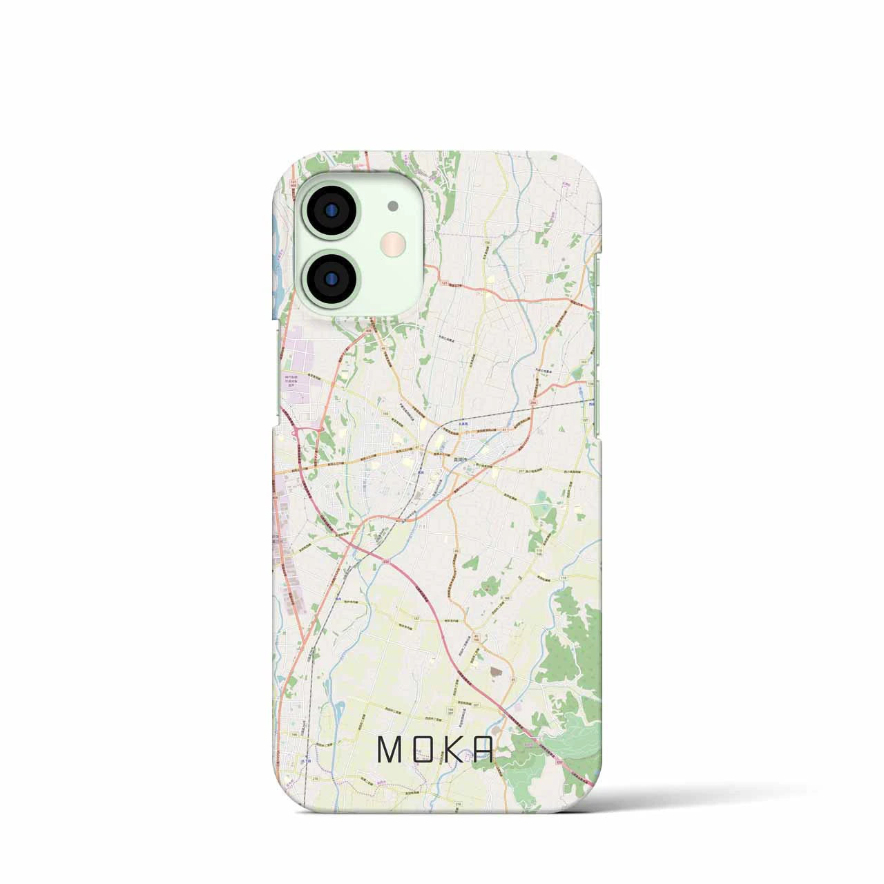 【真岡(栃木県)】地図柄iPhoneケース(バックカバータイプ)