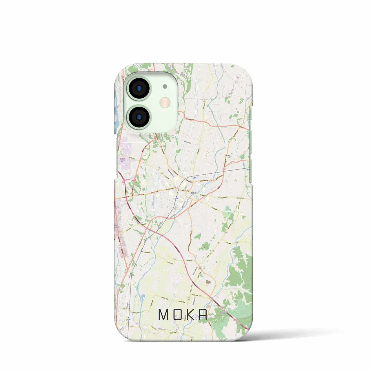 【真岡(栃木県)】地図柄iPhoneケース(バックカバータイプ)