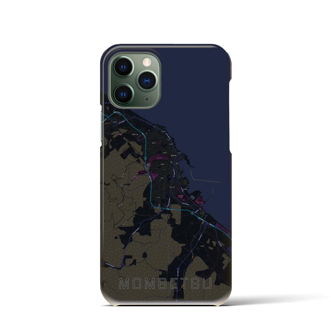 【紋別(北海道)】地図柄iPhoneケース(バックカバータイプ)