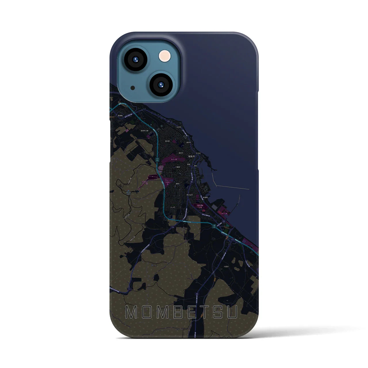 【紋別(北海道)】地図柄iPhoneケース(バックカバータイプ)