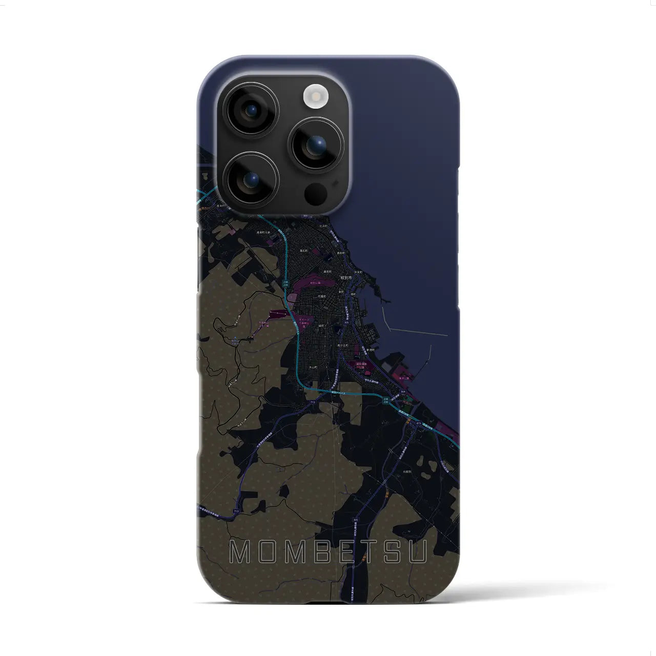【紋別(北海道)】地図柄iPhoneケース(バックカバータイプ)
