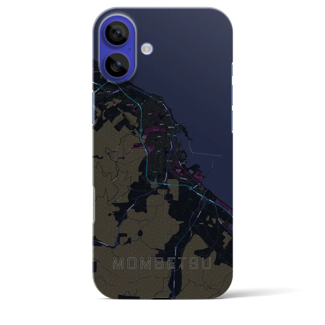 【紋別(北海道)】地図柄iPhoneケース(バックカバータイプ)