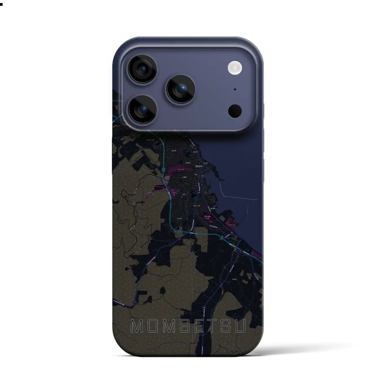 【紋別(北海道)】地図柄iPhoneケース(バックカバータイプ)