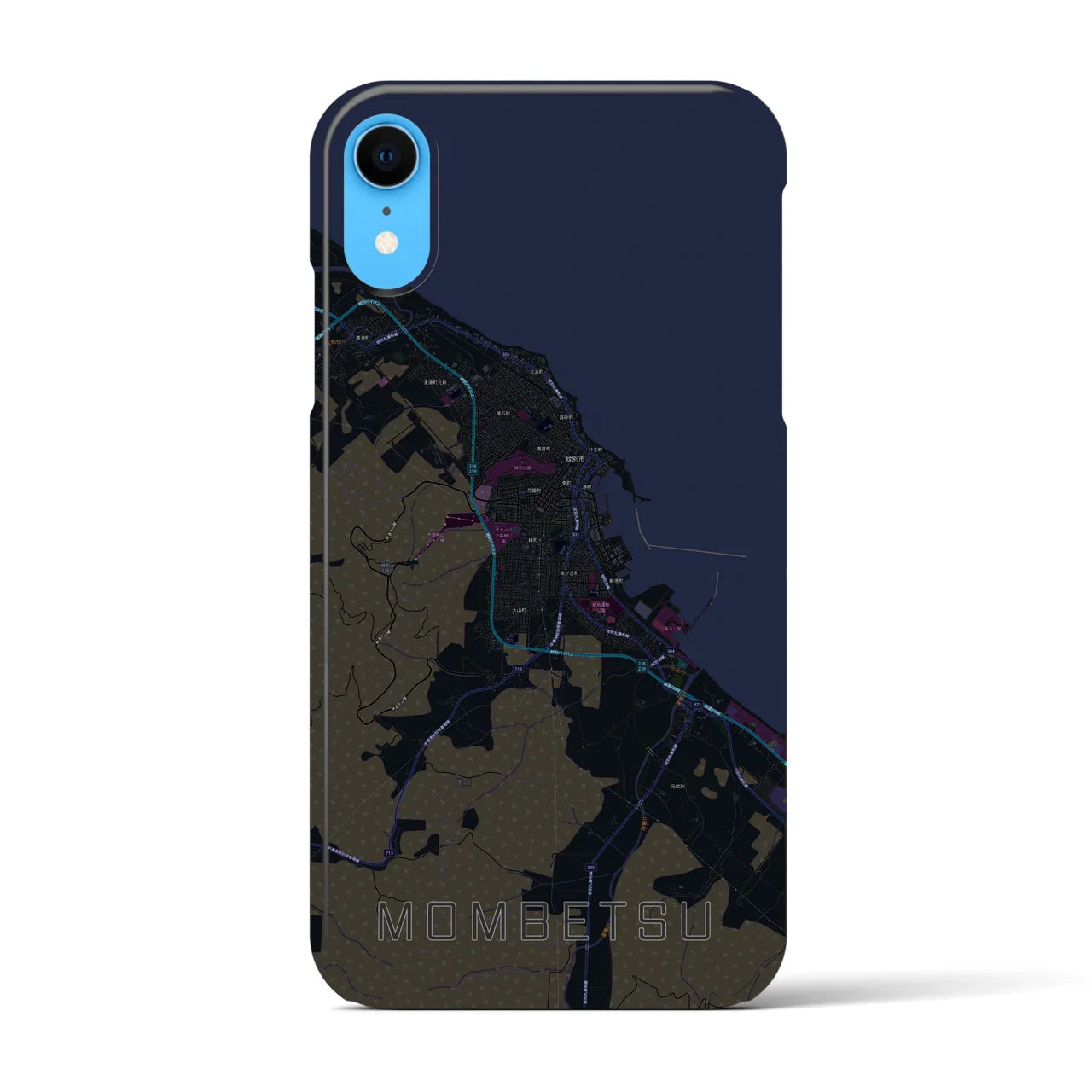 【紋別(北海道)】地図柄iPhoneケース(バックカバータイプ)