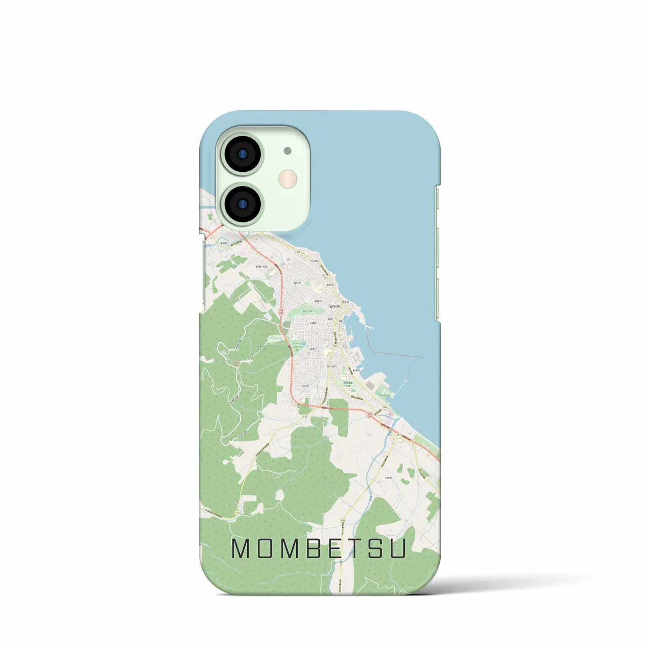 【紋別(北海道)】地図柄iPhoneケース(バックカバータイプ)