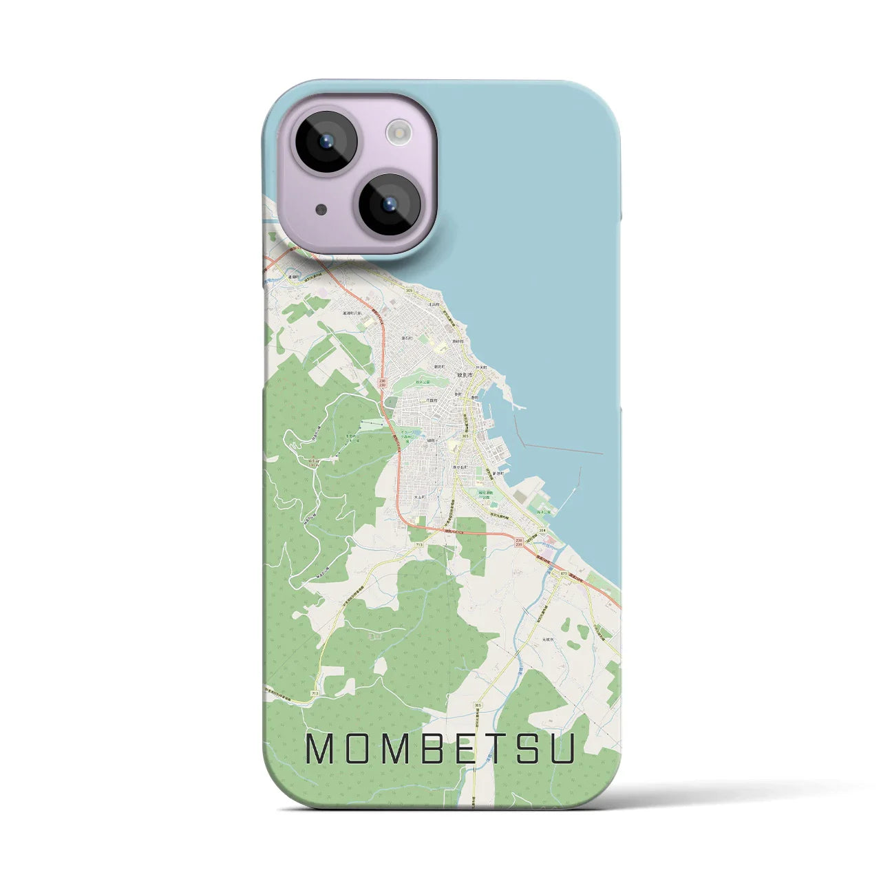 【紋別(北海道)】地図柄iPhoneケース(バックカバータイプ)