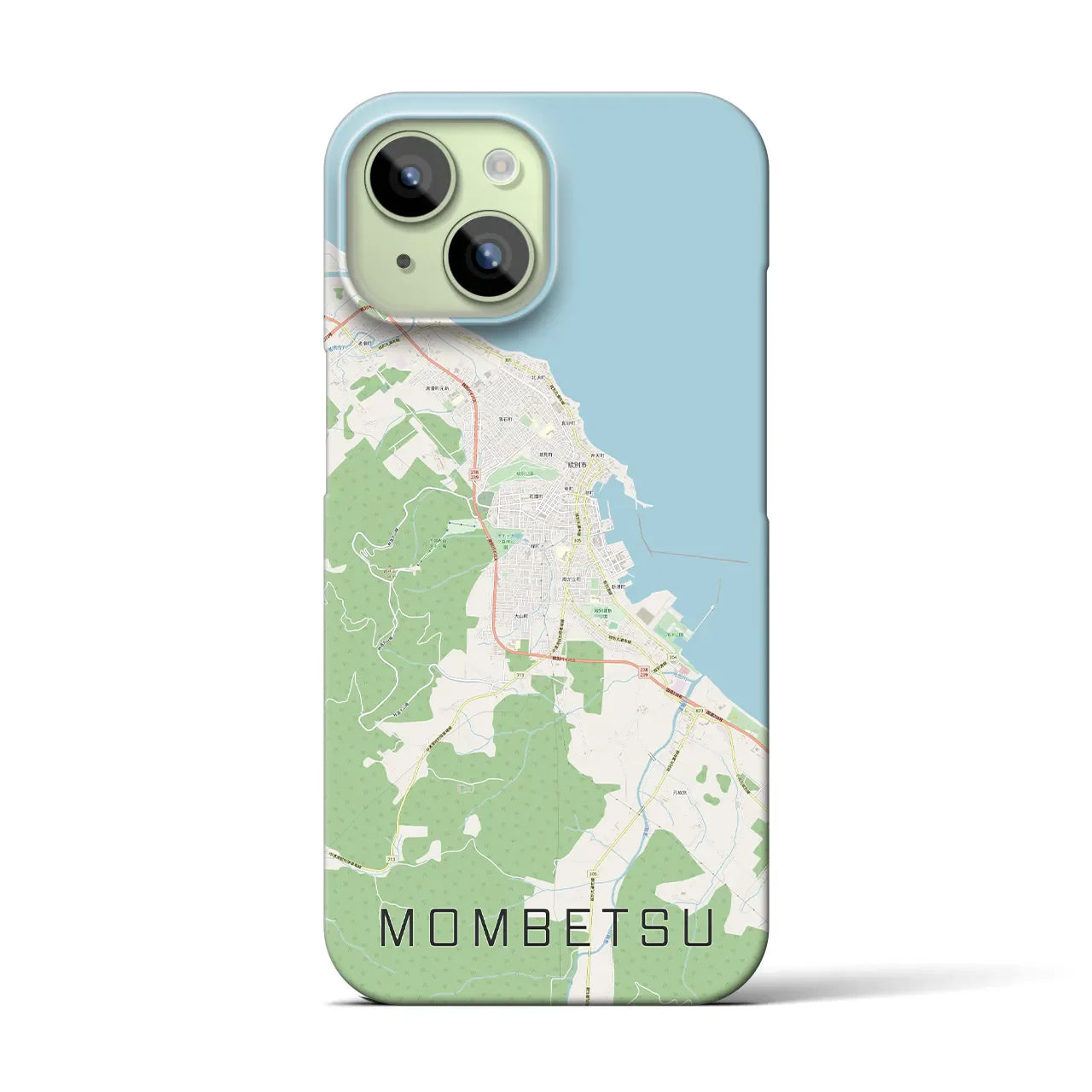 【紋別(北海道)】地図柄iPhoneケース(バックカバータイプ)
