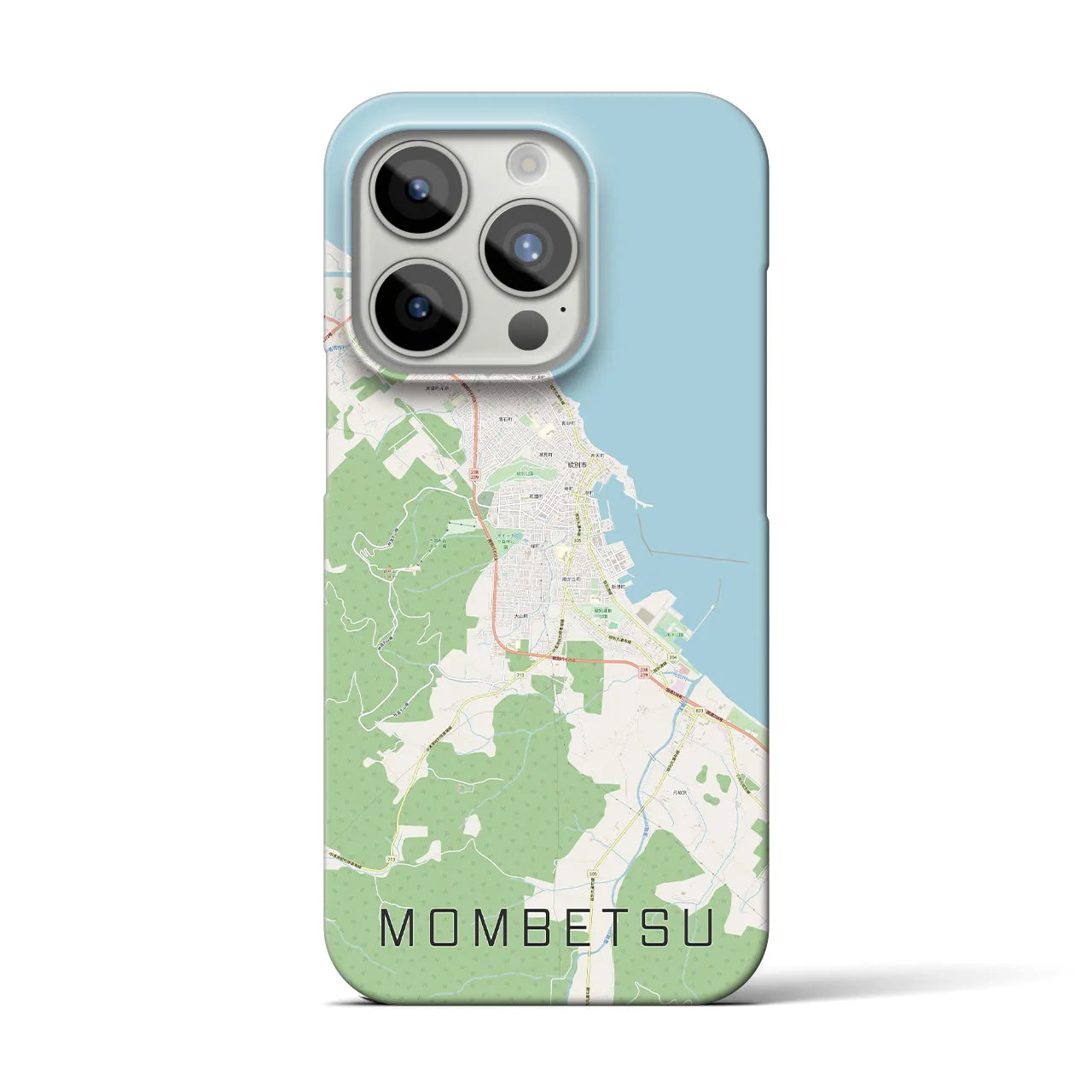 【紋別(北海道)】地図柄iPhoneケース(バックカバータイプ)