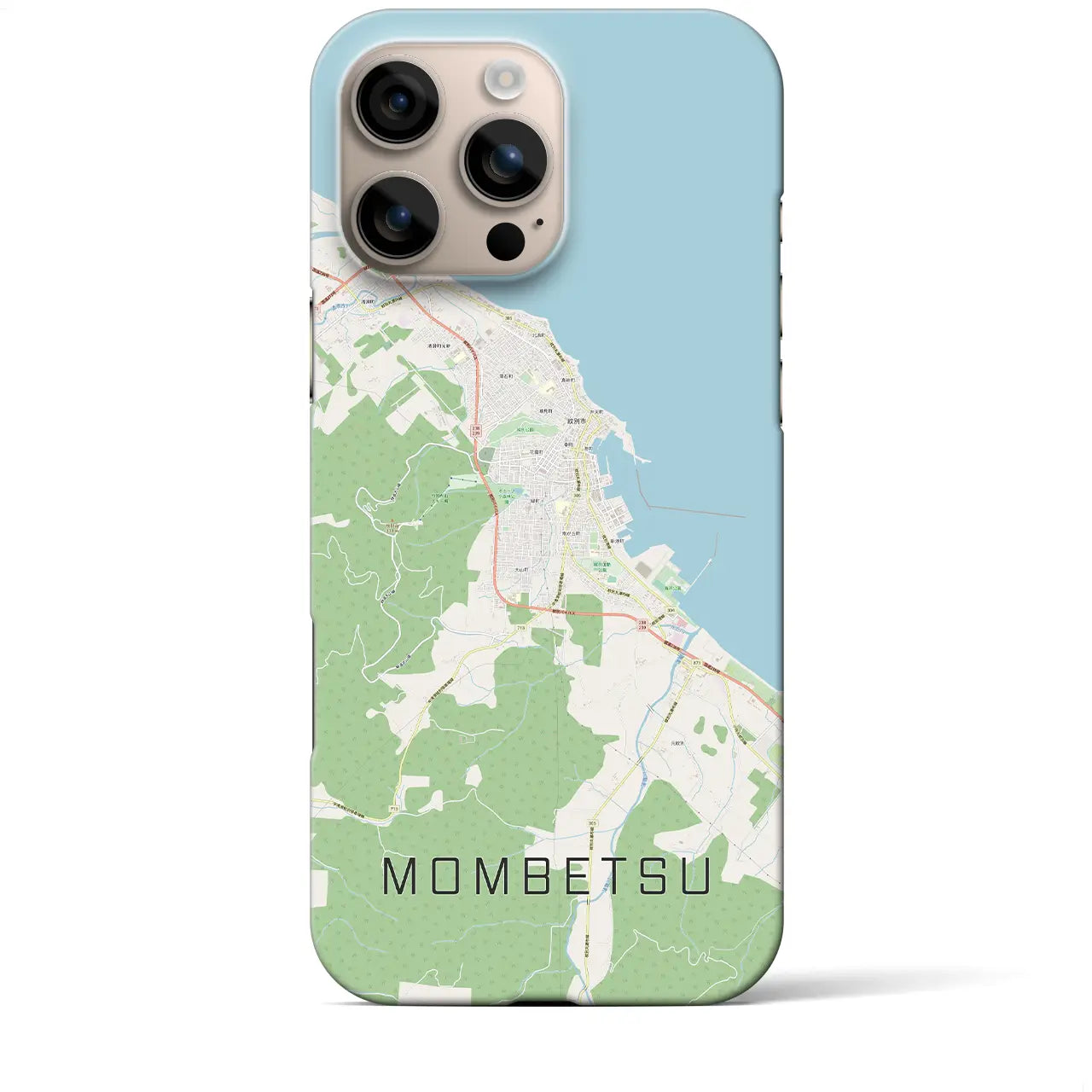 【紋別(北海道)】地図柄iPhoneケース(バックカバータイプ)