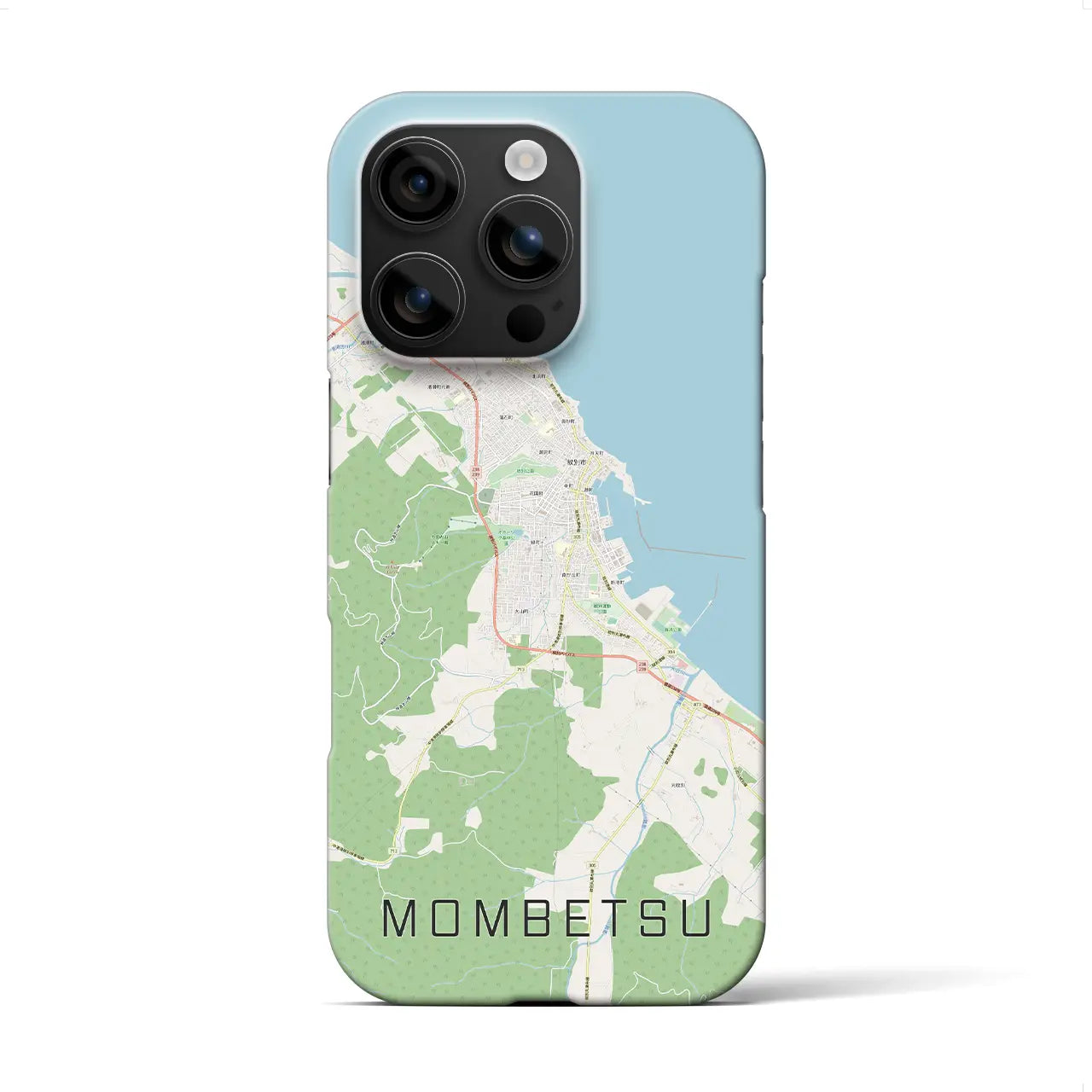 【紋別(北海道)】地図柄iPhoneケース(バックカバータイプ)