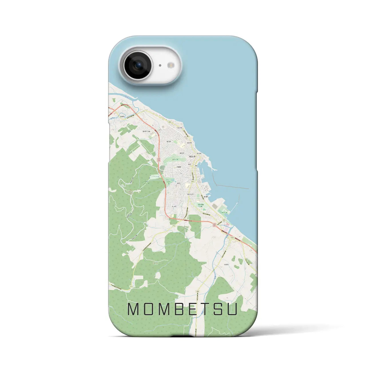 【紋別(北海道)】地図柄iPhoneケース(バックカバータイプ)