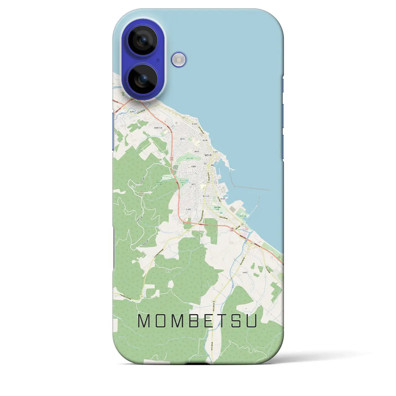 【紋別(北海道)】地図柄iPhoneケース(バックカバータイプ)ナチュラル・iPhone 16 Pro Max 用