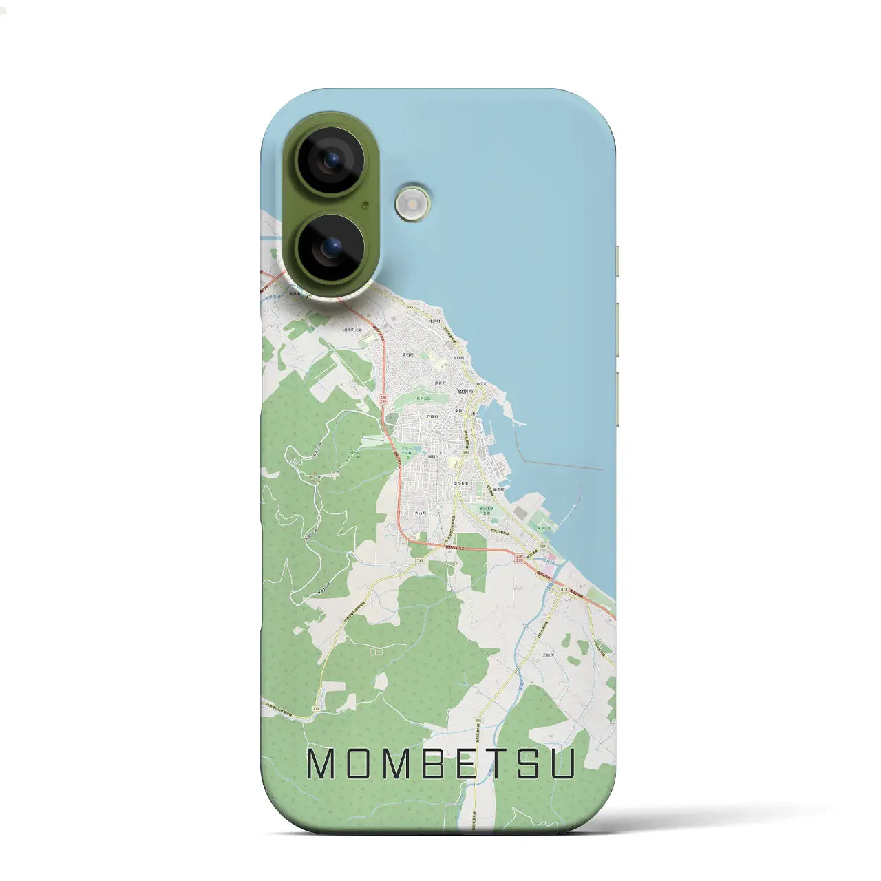 【紋別(北海道)】地図柄iPhoneケース(バックカバータイプ)