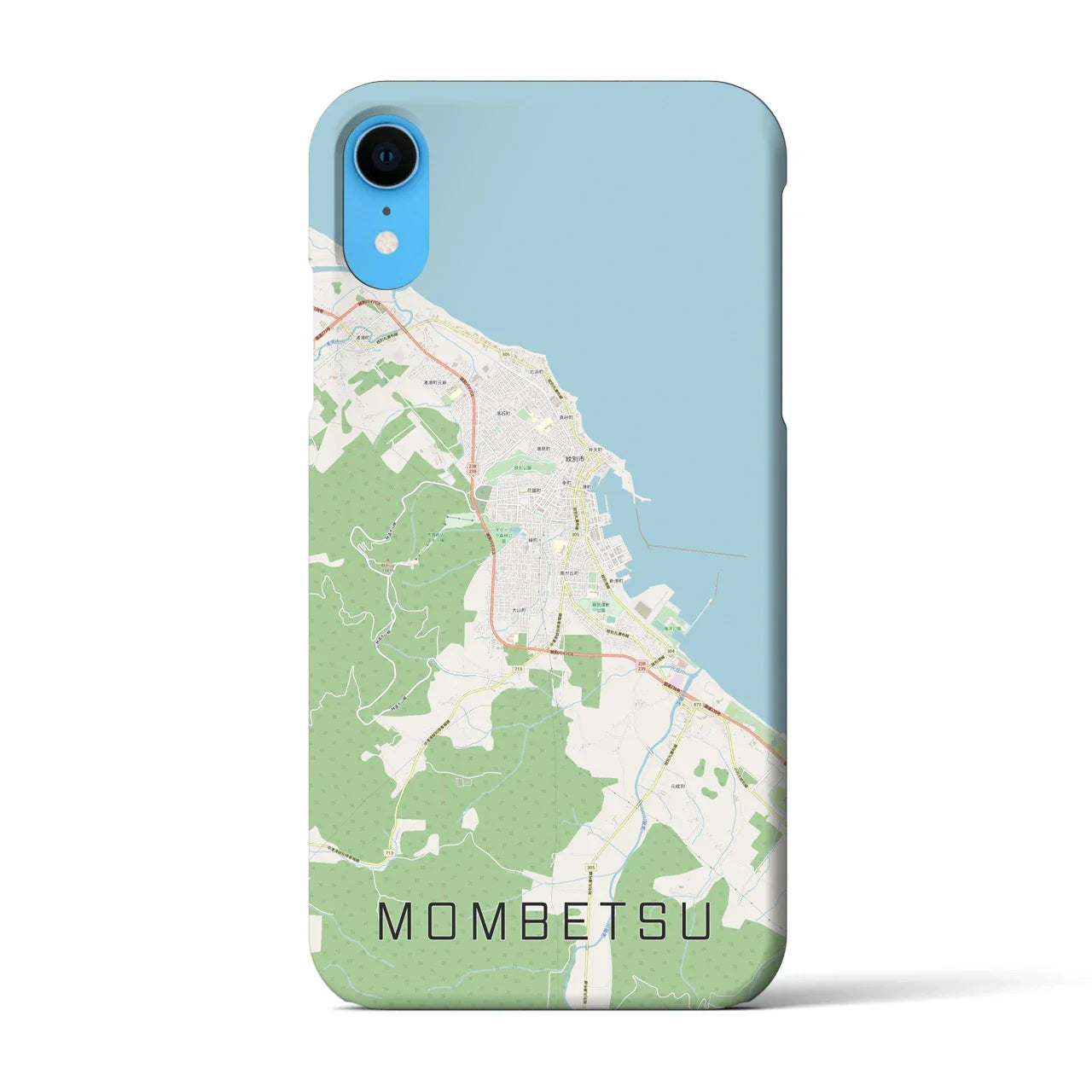 【紋別(北海道)】地図柄iPhoneケース(バックカバータイプ)