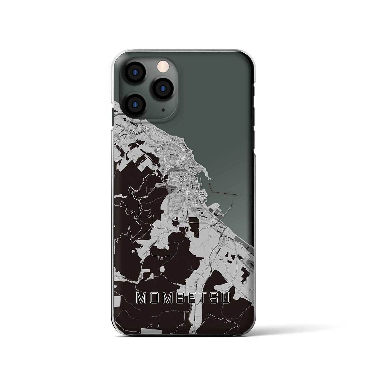 【紋別(北海道)】地図柄iPhoneケース(クリアタイプ)