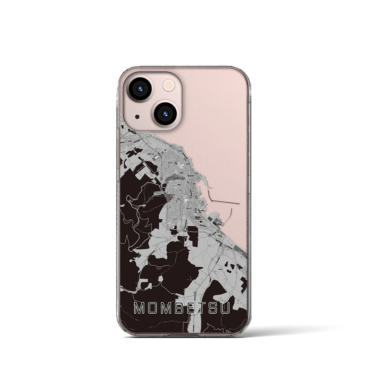 【紋別(北海道)】地図柄iPhoneケース(クリアタイプ)