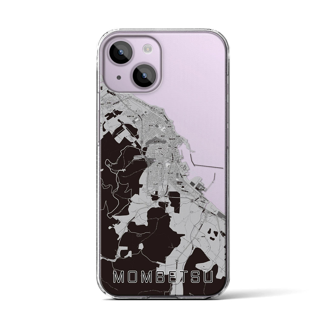 【紋別(北海道)】地図柄iPhoneケース(クリアタイプ)