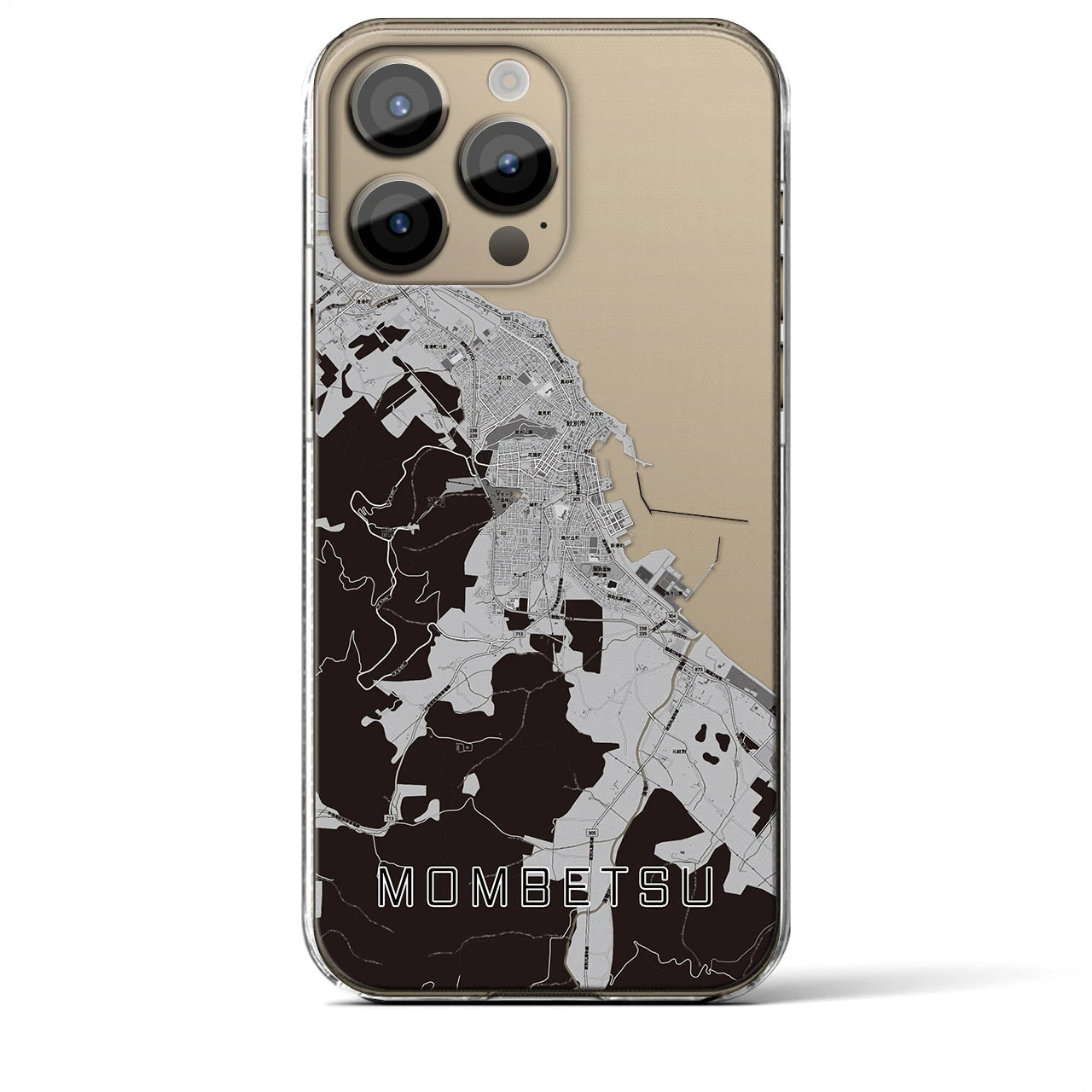 【紋別(北海道)】地図柄iPhoneケース(クリアタイプ)