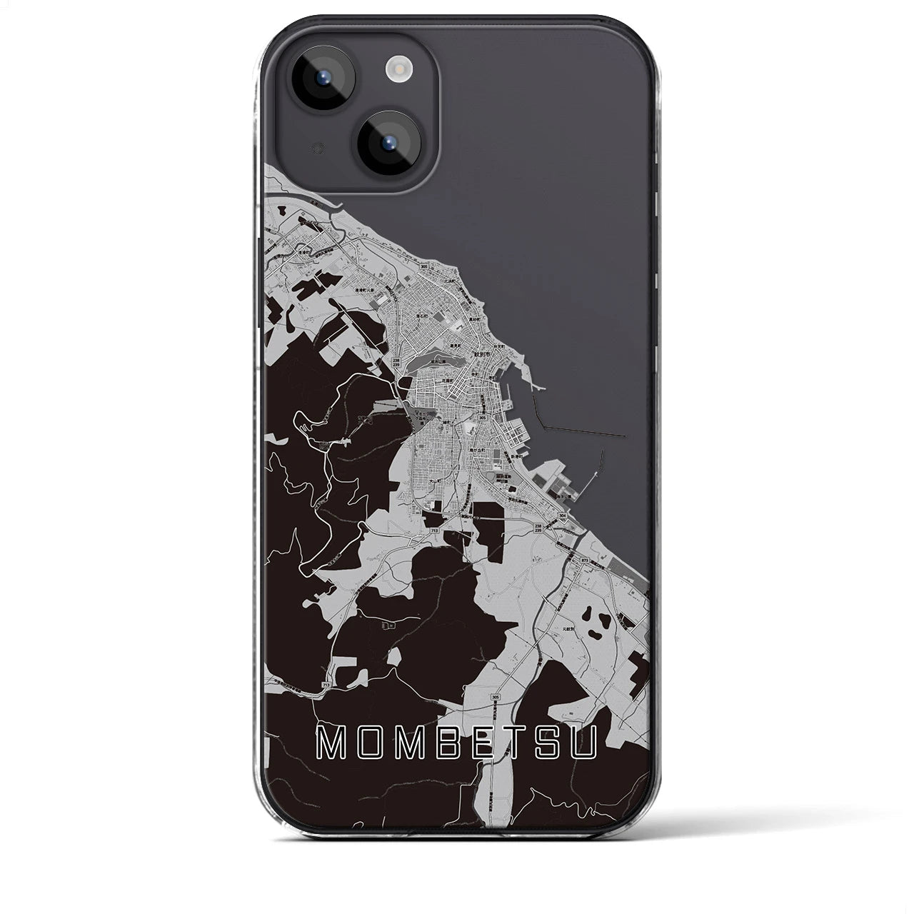 【紋別(北海道)】地図柄iPhoneケース(クリアタイプ)