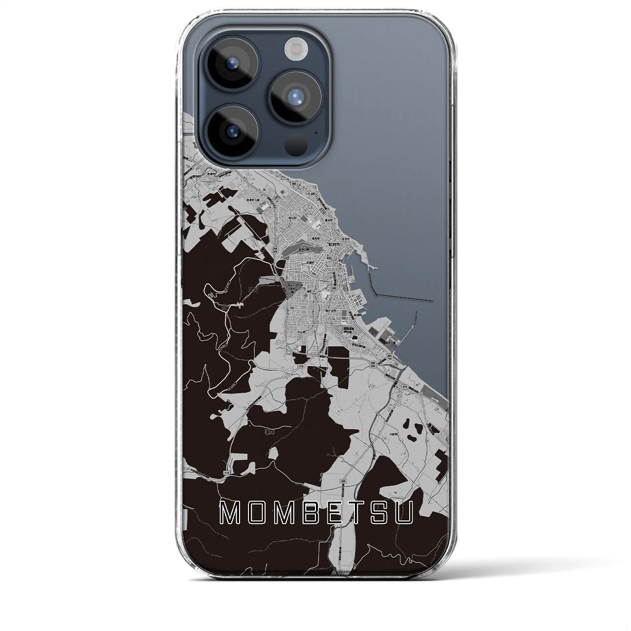 【紋別(北海道)】地図柄iPhoneケース(クリアタイプ)