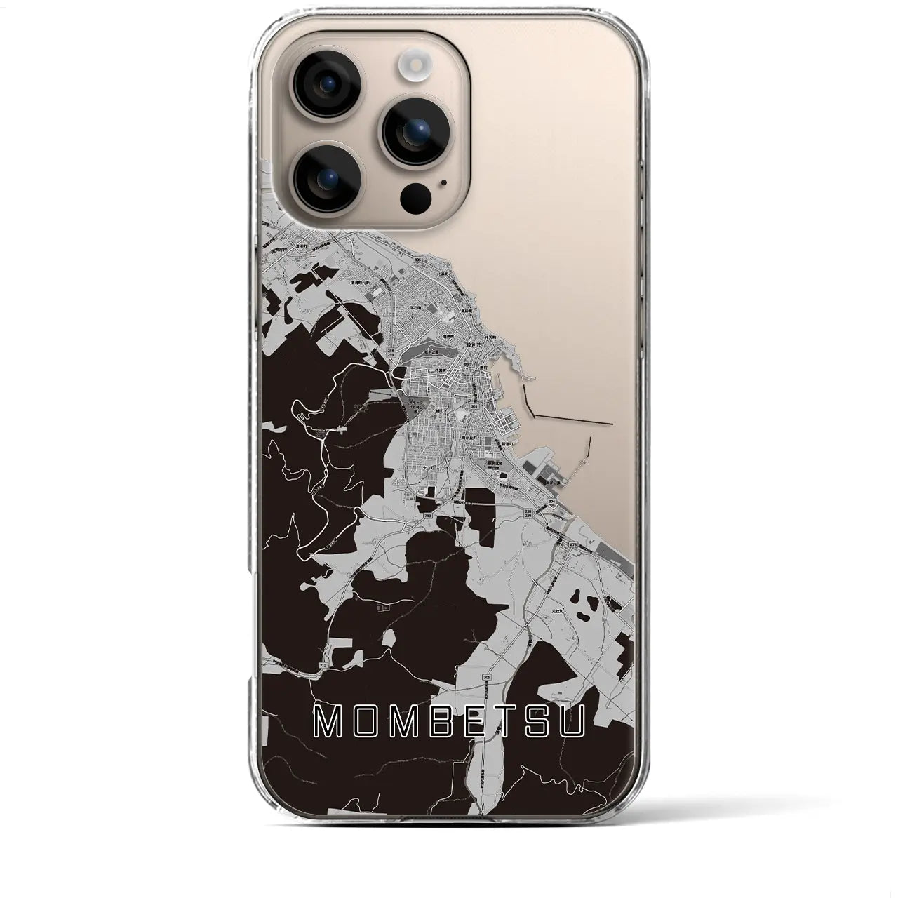 【紋別(北海道)】地図柄iPhoneケース(クリアタイプ)