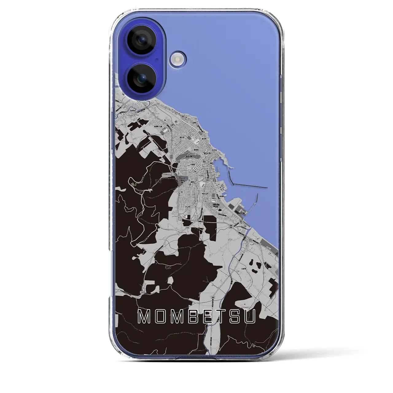 【紋別(北海道)】地図柄iPhoneケース(クリアタイプ)