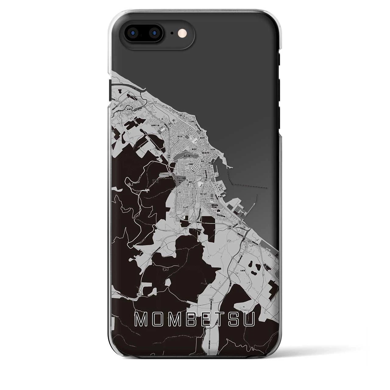 【紋別(北海道)】地図柄iPhoneケース(クリアタイプ)