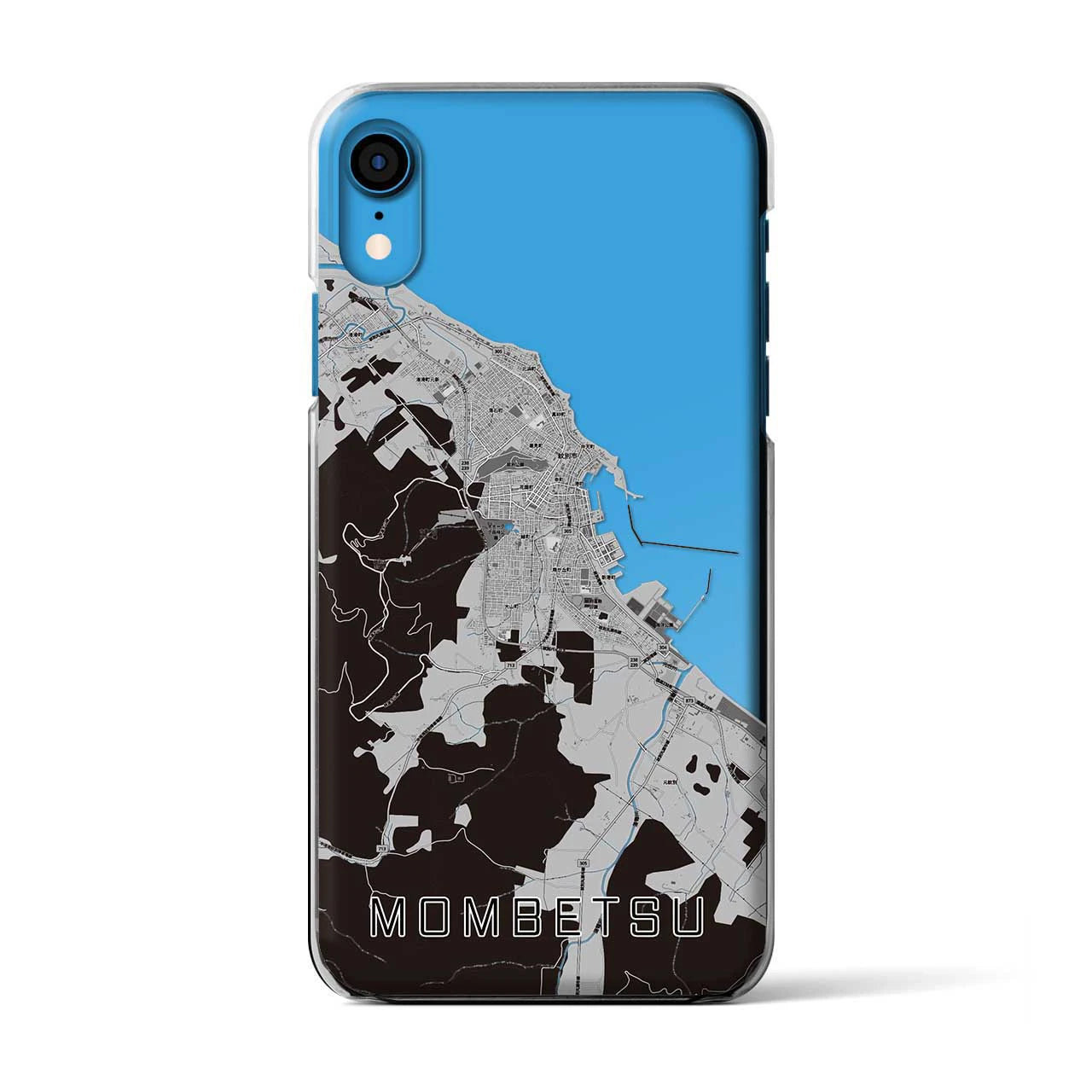 【紋別(北海道)】地図柄iPhoneケース(クリアタイプ)