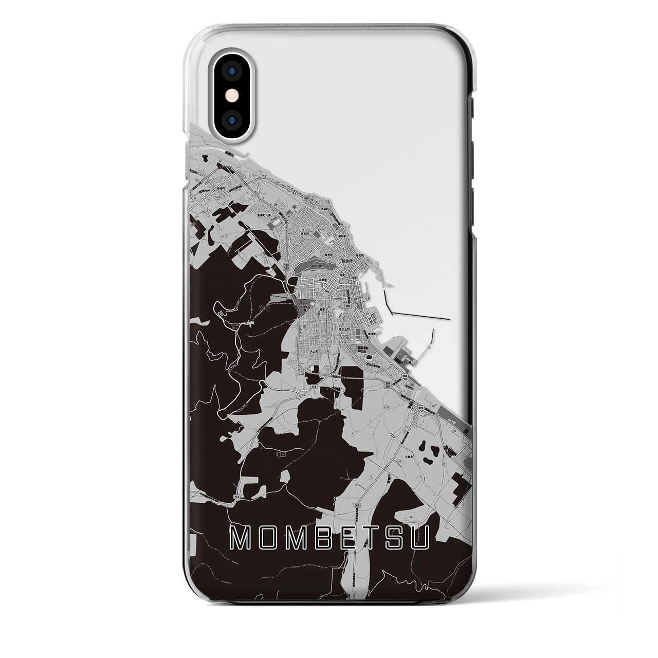 【紋別(北海道)】地図柄iPhoneケース(クリアタイプ)
