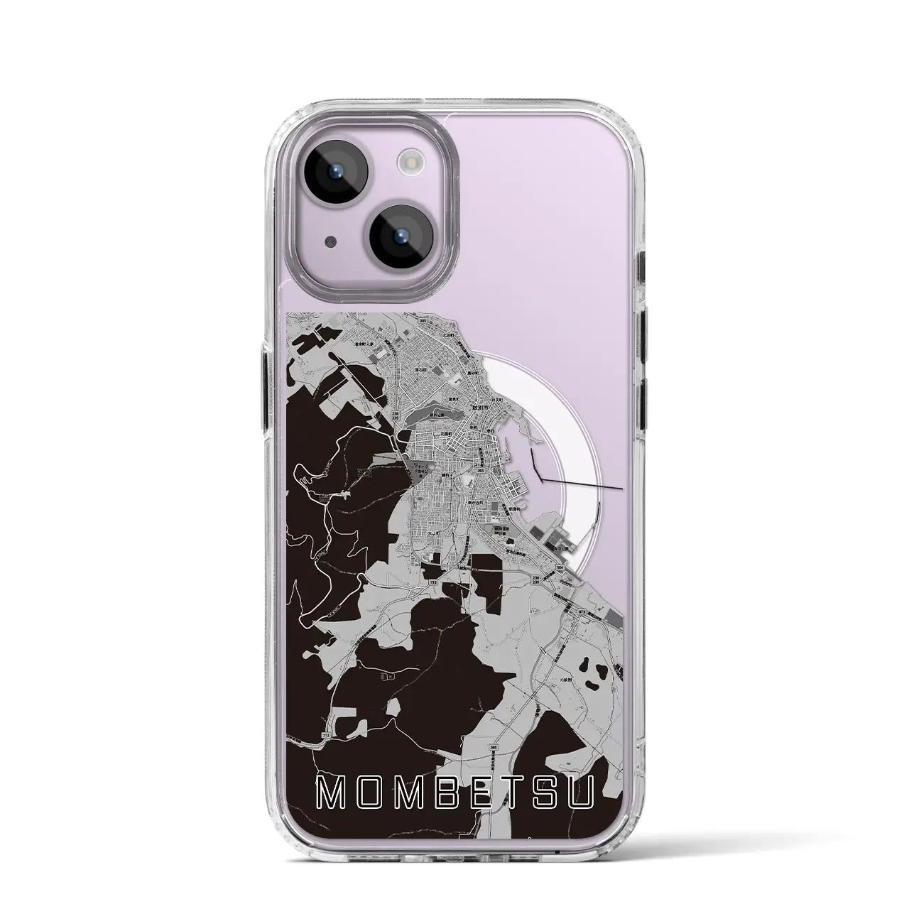 【紋別(北海道)】地図柄iPhoneケース(MagSafeタイプ)