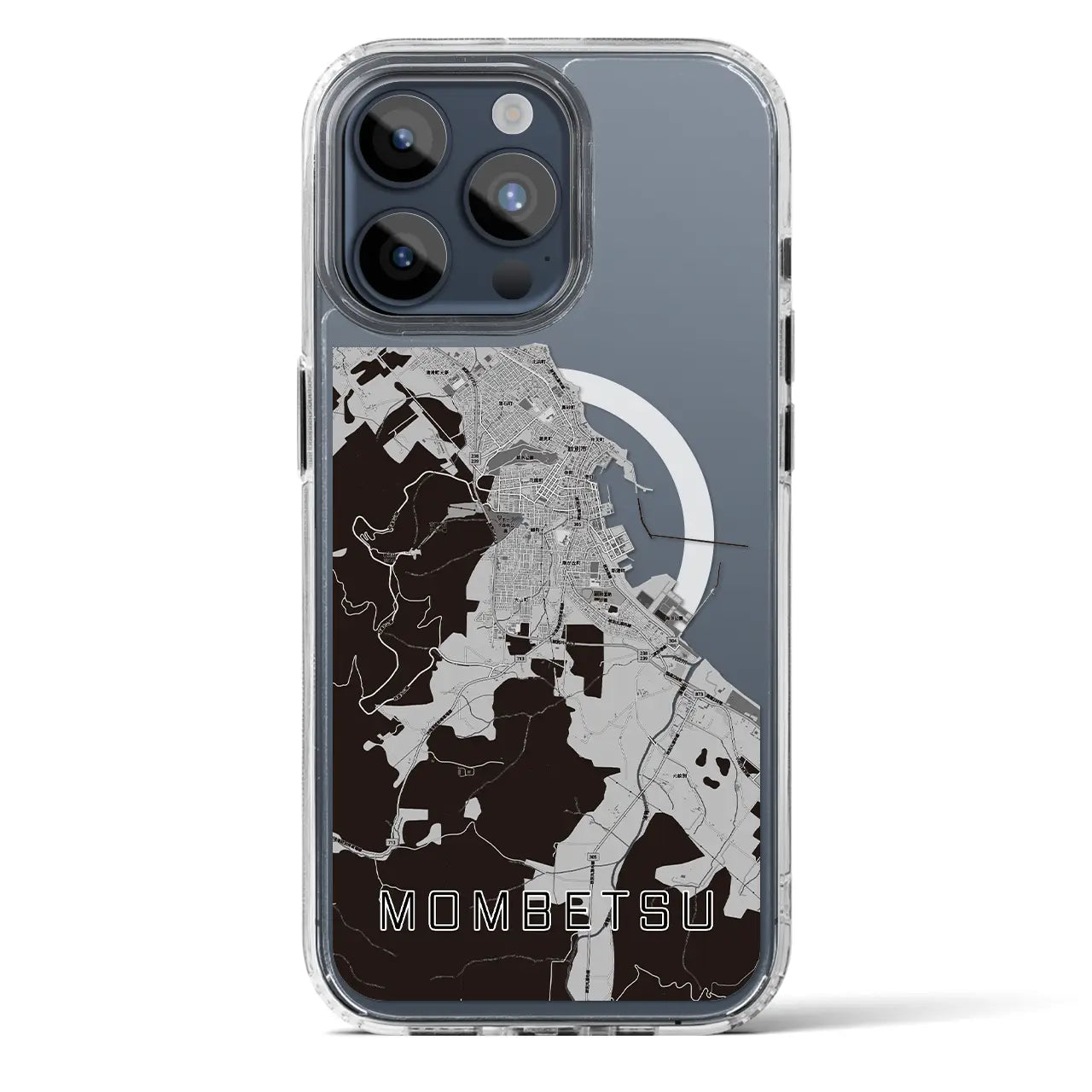 【紋別(北海道)】地図柄iPhoneケース(MagSafeタイプ)