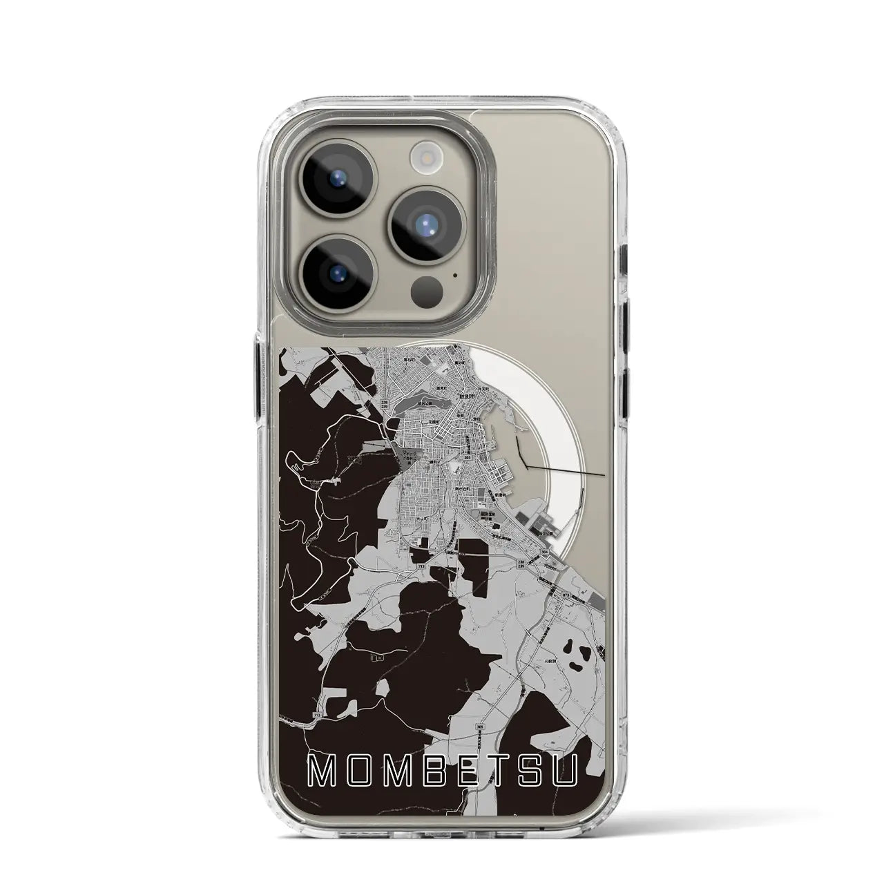 【紋別(北海道)】地図柄iPhoneケース(MagSafeタイプ)