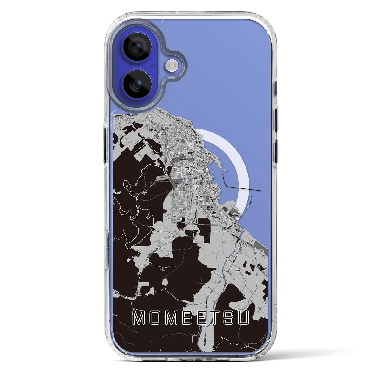 【紋別(北海道)】地図柄iPhoneケース(MagSafeタイプ)