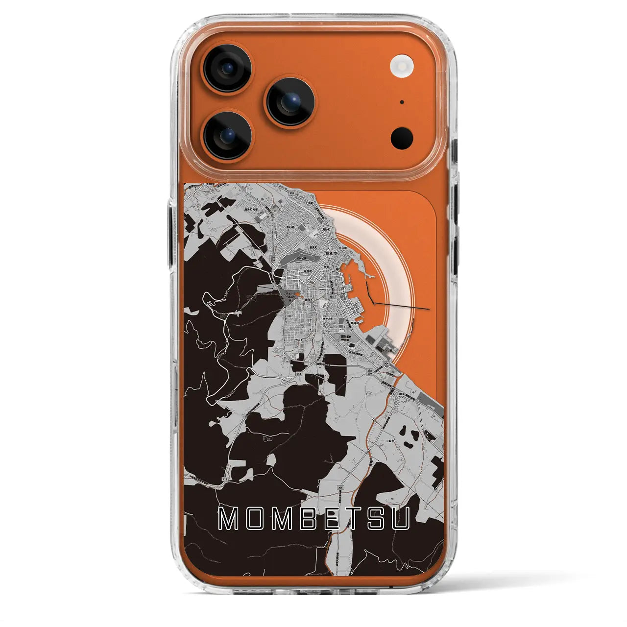 【紋別(北海道)】地図柄iPhoneケース(MagSafeタイプ)