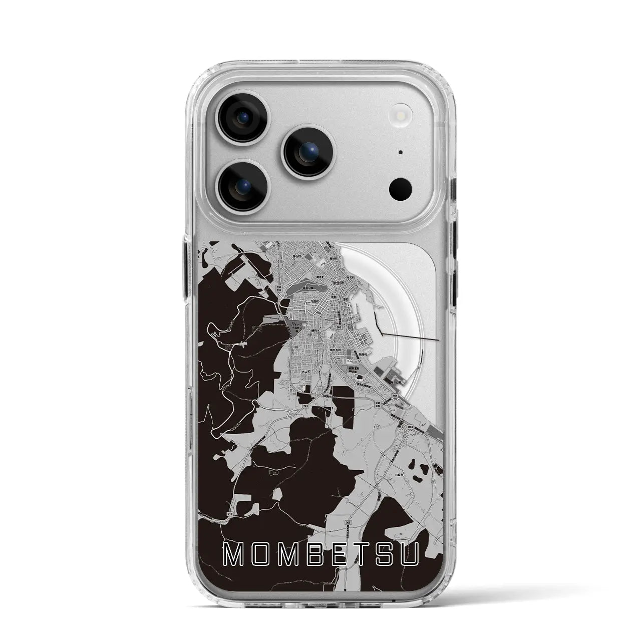 【紋別(北海道)】地図柄iPhoneケース(MagSafeタイプ)