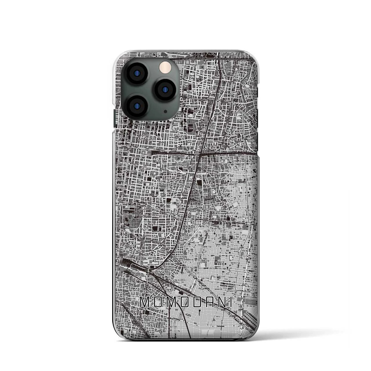 【桃谷(大阪府)】地図柄iPhoneケース(クリアタイプ)