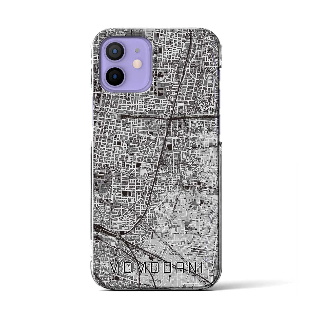 【桃谷(大阪府)】地図柄iPhoneケース(クリアタイプ)