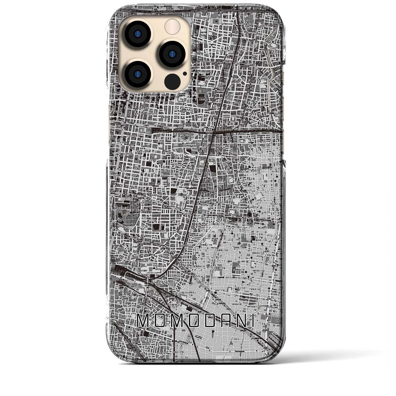 【桃谷(大阪府)】地図柄iPhoneケース(クリアタイプ)