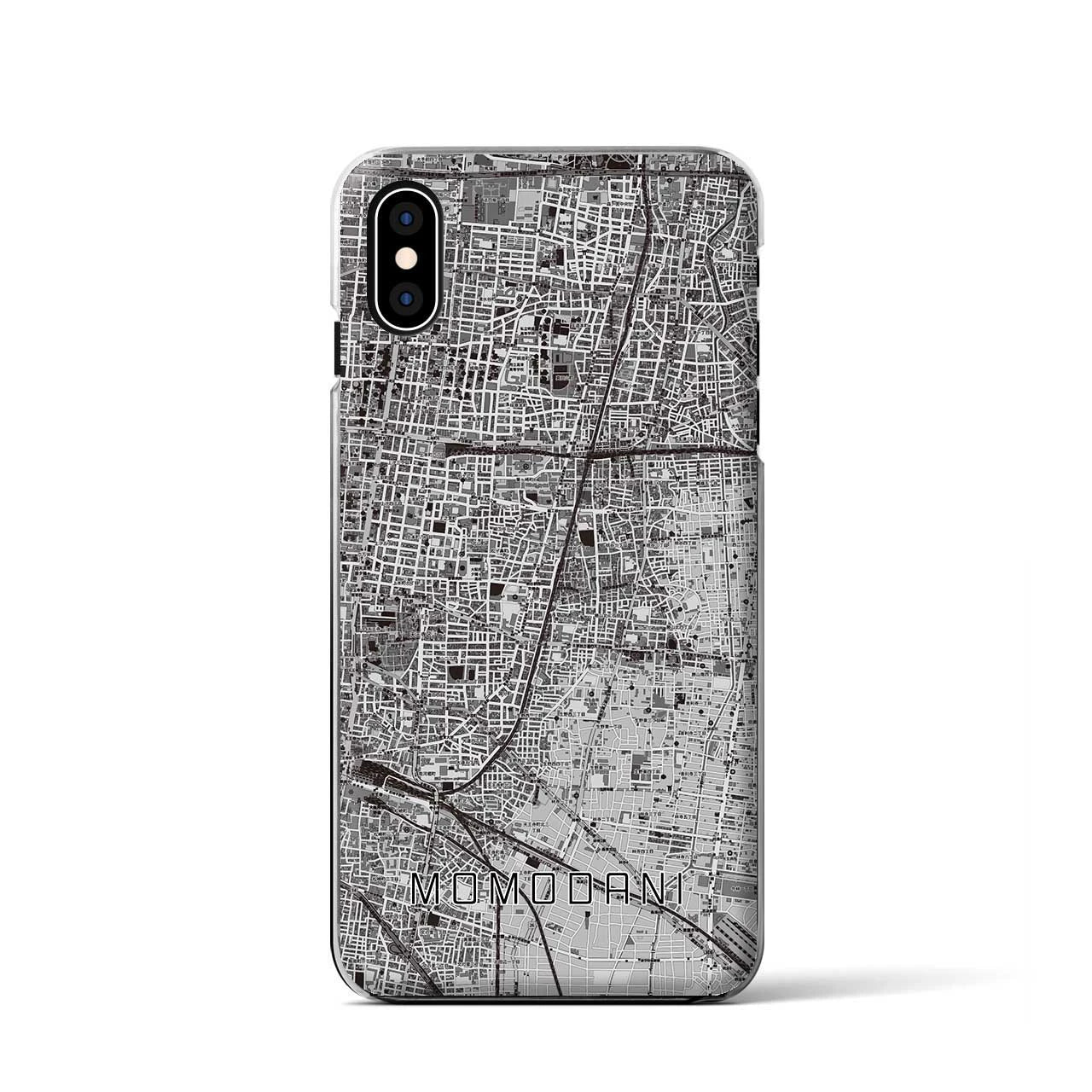 【桃谷(大阪府)】地図柄iPhoneケース(クリアタイプ)