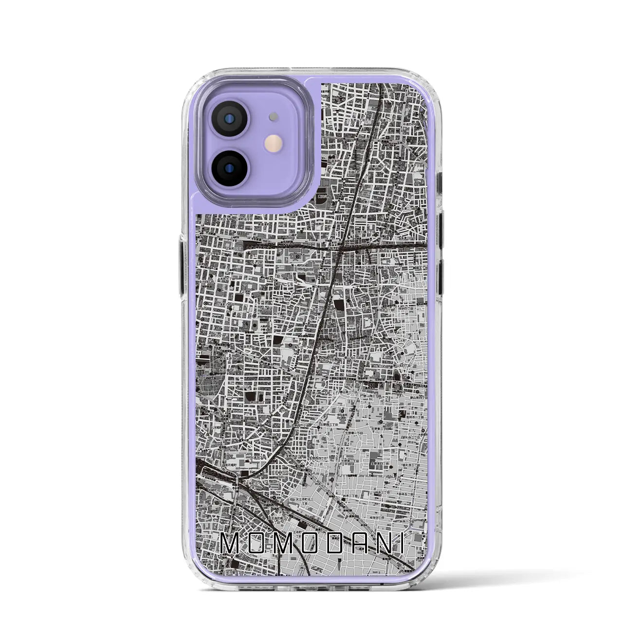 【桃谷(大阪府)】地図柄iPhoneケース(MagSafeタイプ)