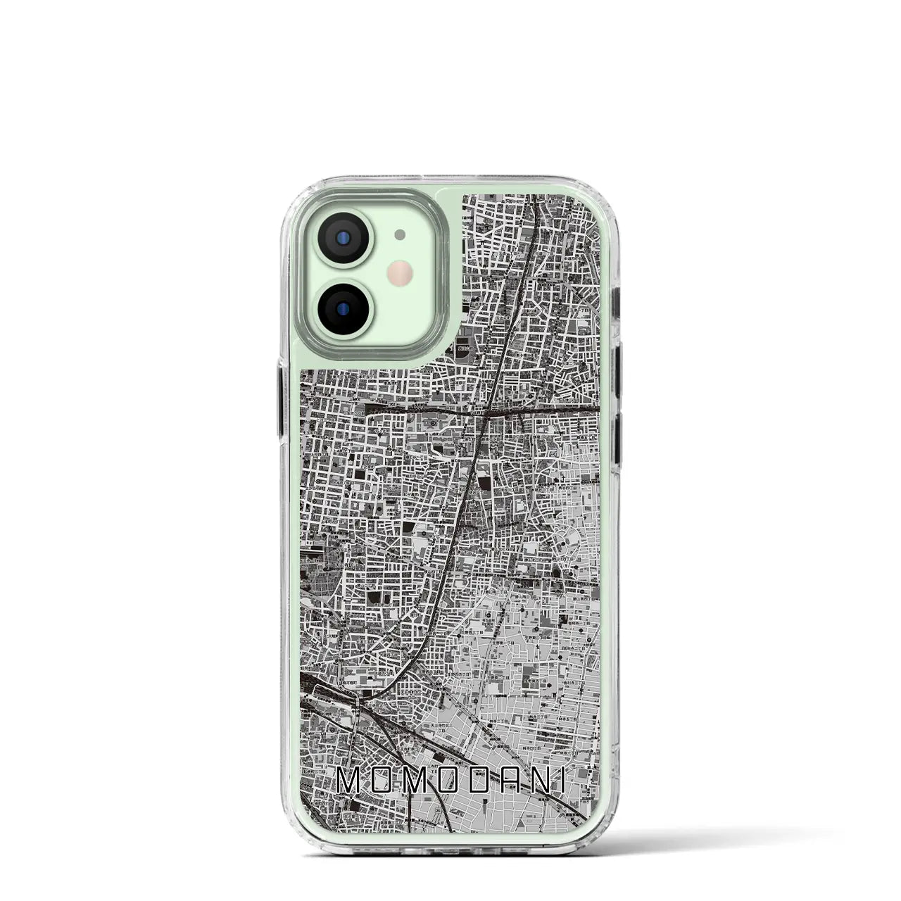 【桃谷(大阪府)】地図柄iPhoneケース(MagSafeタイプ)