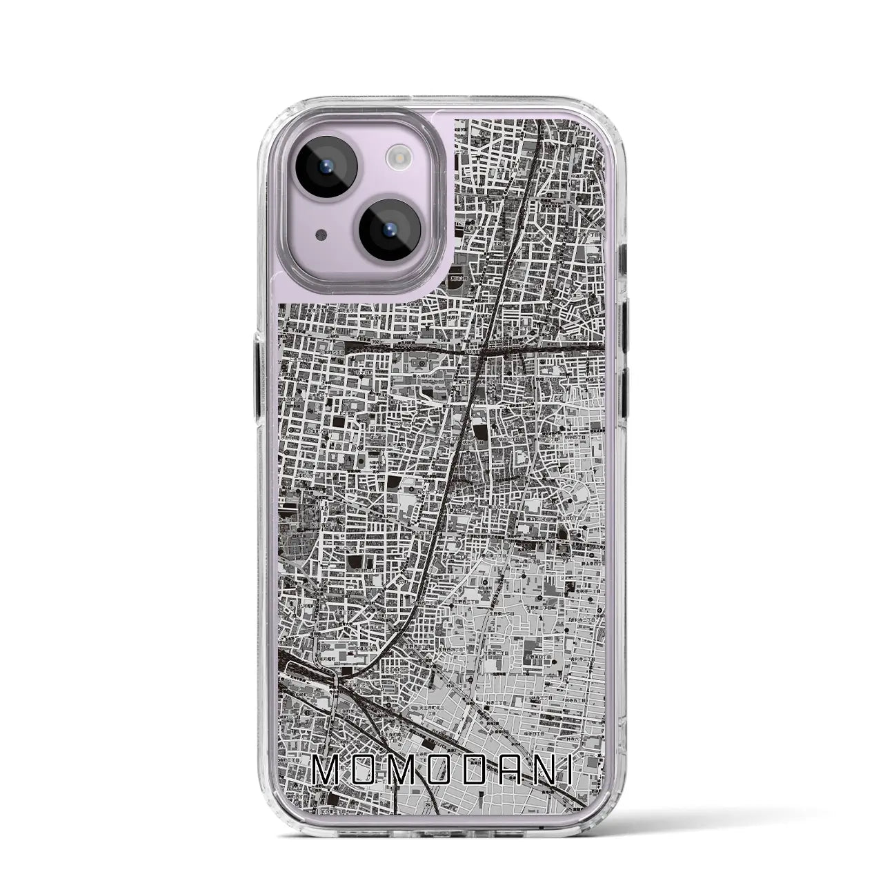 【桃谷(大阪府)】地図柄iPhoneケース(MagSafeタイプ)