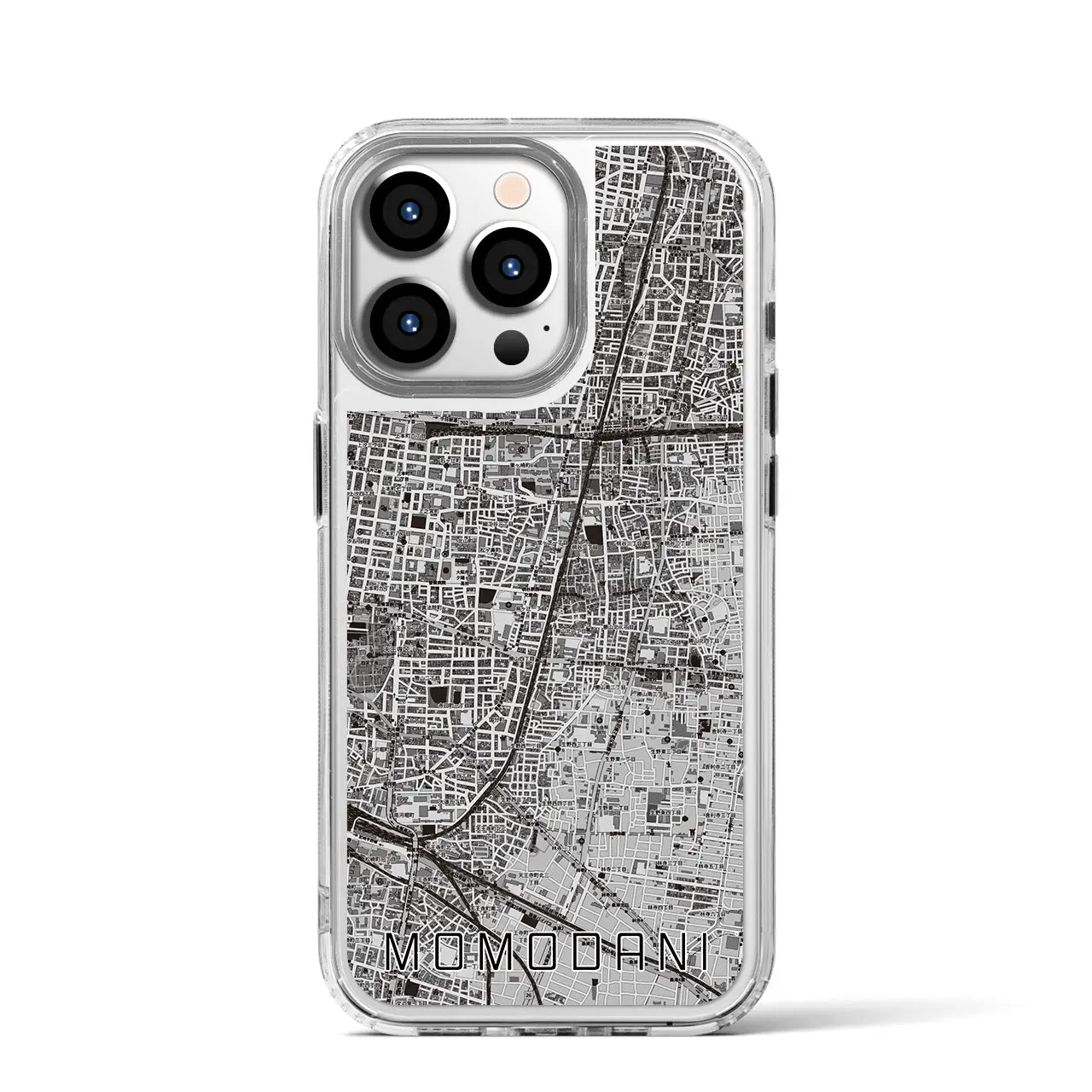 【桃谷(大阪府)】地図柄iPhoneケース(MagSafeタイプ)