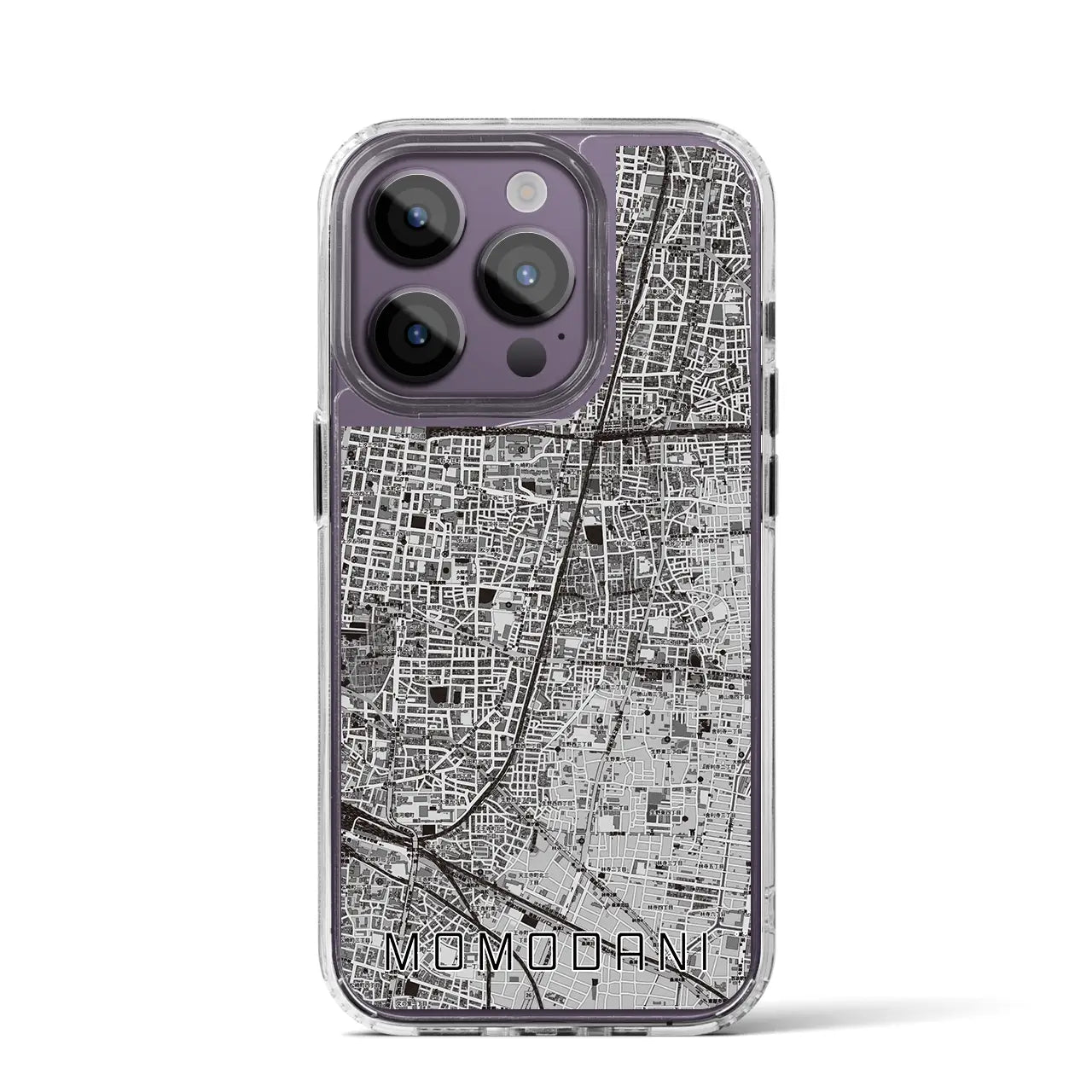 【桃谷(大阪府)】地図柄iPhoneケース(MagSafeタイプ)