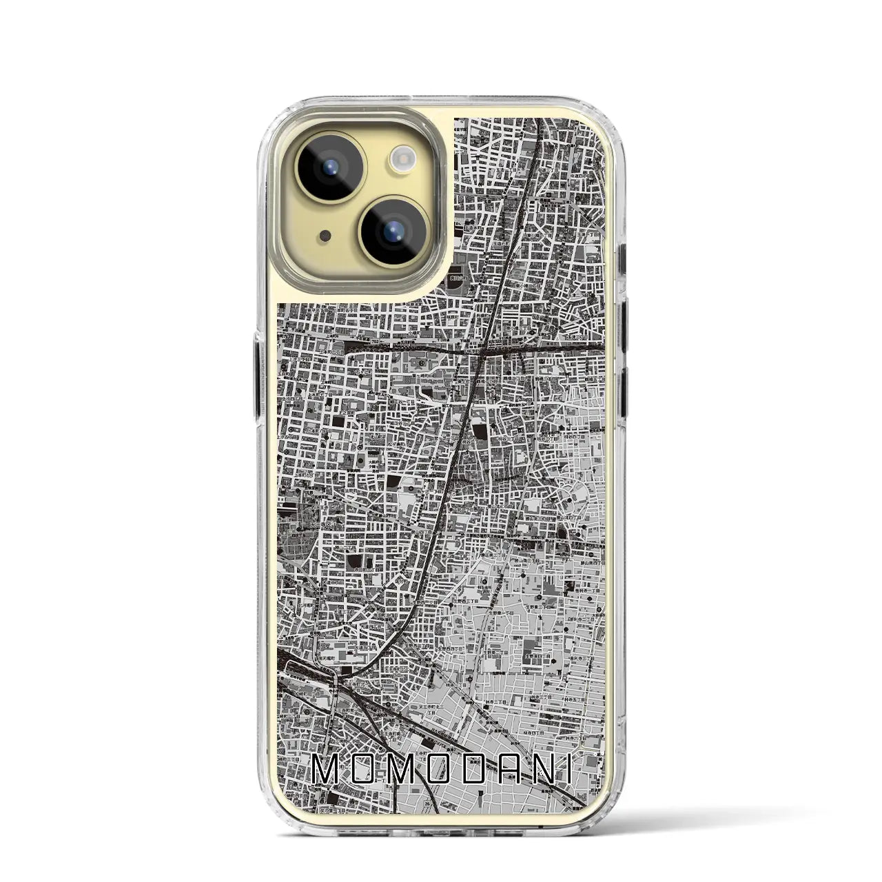 【桃谷(大阪府)】地図柄iPhoneケース(MagSafeタイプ)