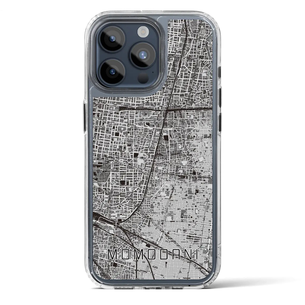 【桃谷(大阪府)】地図柄iPhoneケース(MagSafeタイプ)
