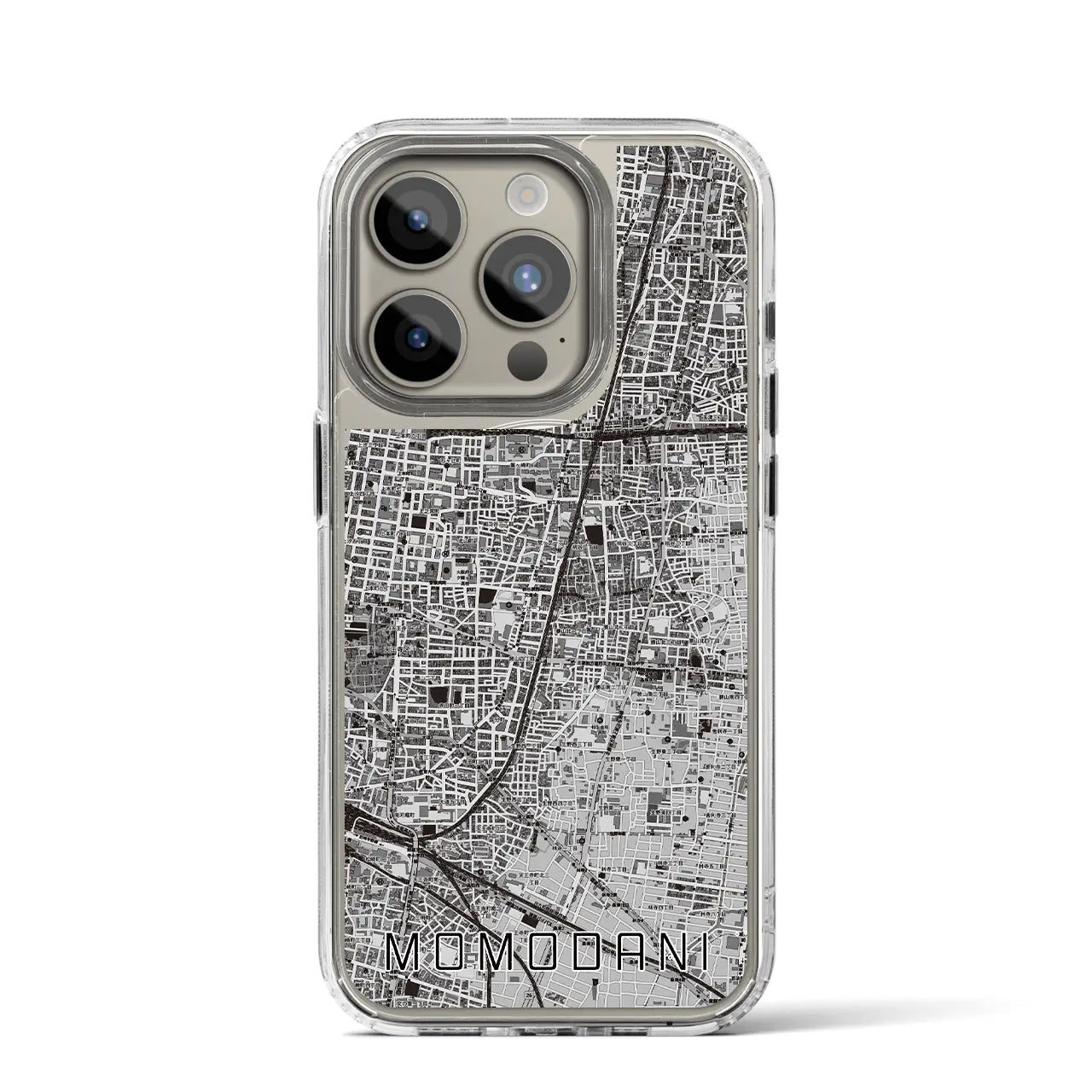 【桃谷(大阪府)】地図柄iPhoneケース(MagSafeタイプ)