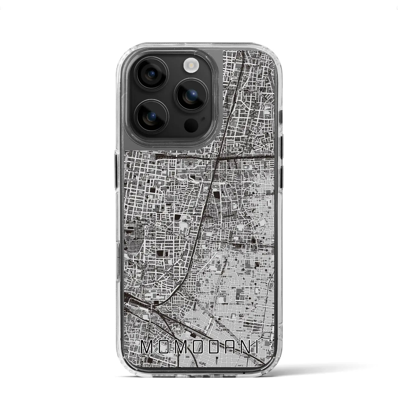 【桃谷(大阪府)】地図柄iPhoneケース(MagSafeタイプ)